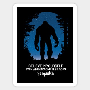 I Believe In Bigfoot Sticker